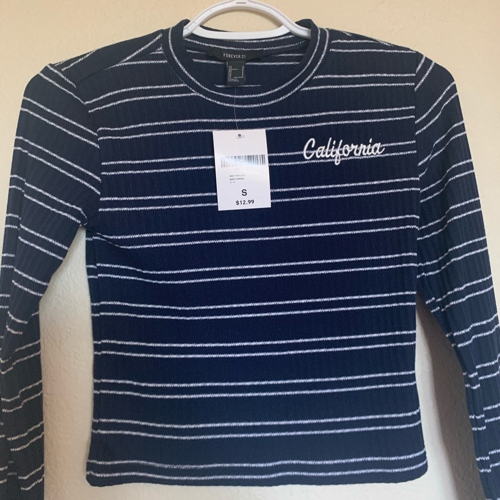brand new striped forever 21 longsleeve shirt